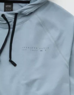AE 24/7 Active Hoodie Grey Shadow -American Eagle Fashion 0195 2468 082 d1