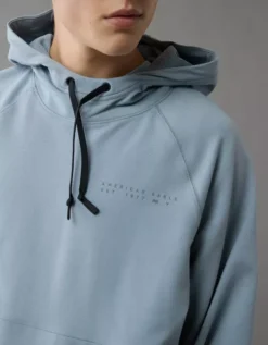 AE 24/7 Active Hoodie Grey Shadow -American Eagle Fashion 0195 2468 082 d2