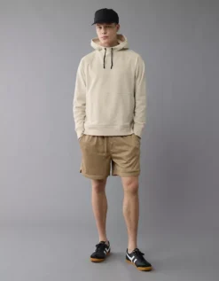 AE 24/7 Active Hoodie Natural -American Eagle Fashion 0195 2468 109 os