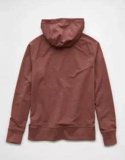 AE 24/7 Active Hoodie Mauve -American Eagle Fashion 0195 2468 182 b