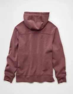 AE 24/7 Hoodie Wineberry -American Eagle Fashion 0195 2568 902 b