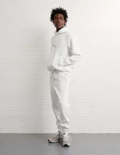 AE 24/7 Hoodie Heather Frost -American Eagle Fashion 0195 2670 062 os