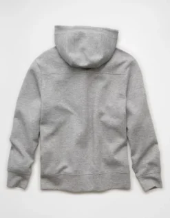AE 24/7 Hoodie Gray Heather -American Eagle Fashion 0195 2670 069 b