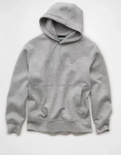 AE 24/7 Hoodie Gray Heather -American Eagle Fashion 0195 2670 069 f