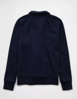 AE 24/7 Pique Track Jacket Rich Navy -American Eagle Fashion 0196 2632 405 b