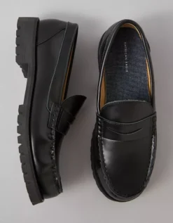 AE Lug Loafer Shoe Black 6 AE Lug Loafer Shoe Black -American Eagle Fashion 0213 7793 001 d1