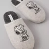 AE Men's Snoopy Halloween Slippers Gray