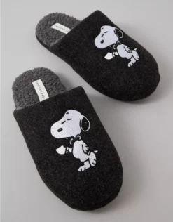 AE Men's Snoopy Slipper Black