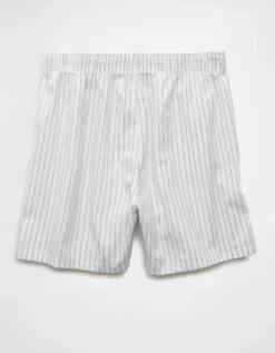 AEO Men's Striped Stretch Boxer Short Black -American Eagle Fashion 0220 0015 001 b