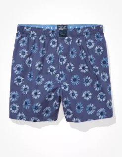 AEO Floral Stretch Boxer Short Blue -American Eagle Fashion 0220 0015 400 f