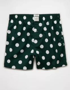 AEO Plaid Stretch Boxer Short Green -American Eagle Fashion 0220 0020 300 f