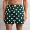 AEO Plaid Stretch Boxer Short Green