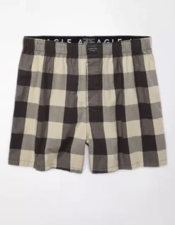 AEO Plaid Stretch Boxer Short -American Eagle Fashion 0220 0051 008 f