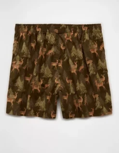 AEO Camo Deer Stretch Boxer Short Olive -American Eagle Fashion 0220 0097 309 b