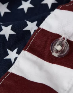 AEO Men's USA Stars & Stripes Stretch Boxer Short Navy -American Eagle Fashion 0220 0105 410 d1