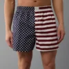 AEO Men's USA Stars & Stripes Stretch Boxer Short Navy