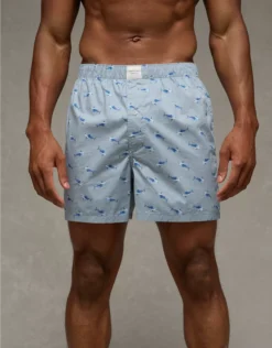 AEO Men's Sharks Stretch Boxer Short Teal