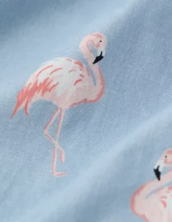 AEO Men's Flamingos Stretch Boxer Short Light Blue -American Eagle Fashion 0220 0201 401 d1