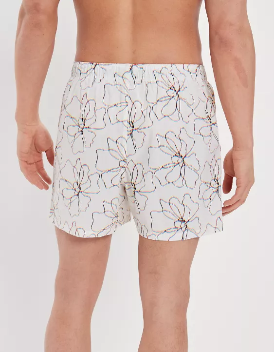 AEO Floral Sketch Stretch Boxer Short 2 AEO Floral Sketch Stretch Boxer Short - Image 2