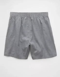 AEO Men's Stretch Boxer Short Grey -American Eagle Fashion 0220 3896 050 b