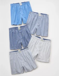 AEO Men's Stretch Boxer Short 5-Pack Multi