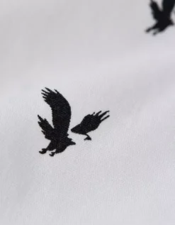 AEO Men's Tiny Eagles Stretch Boxer Short White -American Eagle Fashion 0220 4800 100 d1