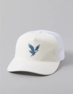 AE Eagle Twill Trucker Hat White