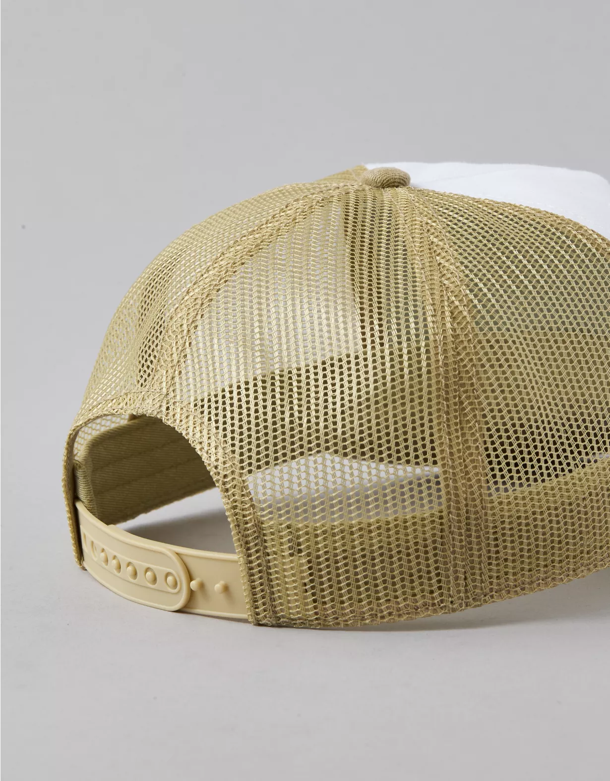 AE Logo Trucker Hat Tan 2 AE Logo Trucker Hat Tan - Image 2