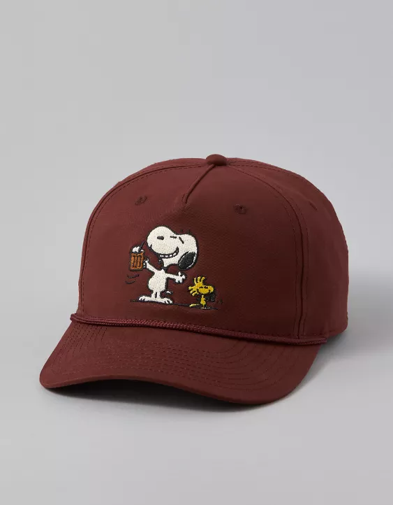 AE Snoopy Baseball Hat Wine 3 AE Snoopy Baseball Hat Wine - Image 3