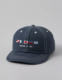 AE Dad Baseball Hat Rich Navy -American Eagle Fashion 0221 8299 405 f