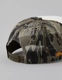 AE Bronco Camo Trucker Hat Camo Green 8 AE Bronco Camo Trucker Hat Camo Green -American Eagle Fashion 0221 8319 329 b