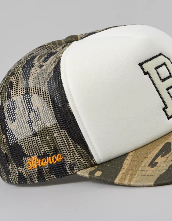 AE Bronco Camo Trucker Hat Camo Green 5 AE Bronco Camo Trucker Hat Camo Green - Image 5