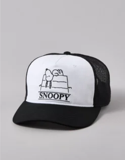 AE Snoopy Trucker Hat Black