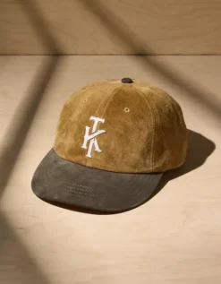AE X Tru Kolors Suede Baseball Hat Khaki -American Eagle Fashion 0221 8483 212 f