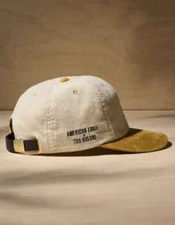 AE X Tru Kolors Corduroy Baseball Hat Cream -American Eagle Fashion 0221 8494 106 b