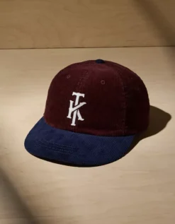 AE X Tru Kolors Corduroy Baseball Hat Burgundy -American Eagle Fashion 0221 8494 613 f