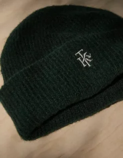 AE X Tru Kolors Double Layer Ribbed Beanie Pine -American Eagle Fashion 0222 8488 337 b