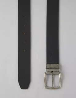 AE Reversible Leather Belt Black -American Eagle Fashion 0223 6984 001 d1