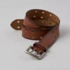 AEO Double-Prong Leather Belt Brown