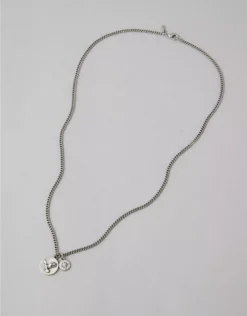 AEO Pendant Necklace Silver
