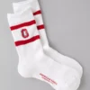 AE Ohio State Buckeyes Crew Socks White