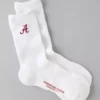 AE Alabama Crimson Tide Crew Socks White