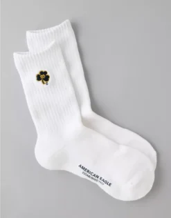 AE Notre Dame Fighting Irish Crew Socks White