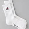 AE Georgia Bulldogs Crew Socks White