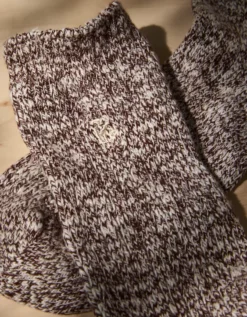 AE X Tru Kolors Marled Camp Socks Brown -American Eagle Fashion 0225 8490 200 b