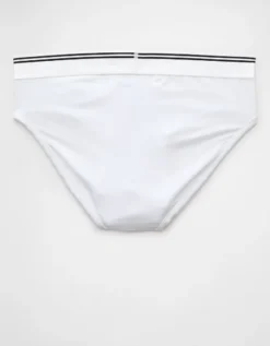 AEO Men's Ultra Soft Brief White -American Eagle Fashion 0227 4246 100 b