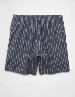 AEO Men's Poplin Pocket Boxer Short Midnight -American Eagle Fashion 0231 0026 766 b