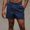 AEO Men's Polka Dots Poplin Pocket Boxer Short Navy