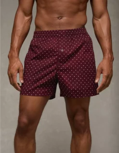 AEO Men's Poplin Pocket Boxer Short Wine