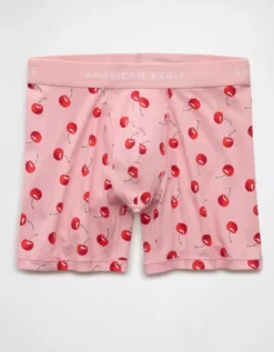 AEO Men's Cherries 6" Classic Boxer Brief Pink -American Eagle Fashion 0235 0202 615 f